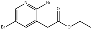 Ethyl 2,5-dibromopyridine-3-acetate Struktur