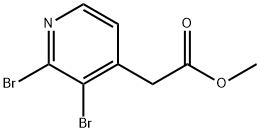 Methyl 2,3-dibromopyridine-4-acetate Structure