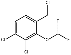 3,4-Dichloro-2-(difluoromethoxy)benzyl chloride Structure