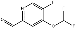 4-Difluoromethoxy-5-fluoro-2-formylpyridine 结构式
