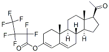 3-Hydroxypregna-3,5-dien-20-one heptafluorobutyrate Structure