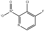 Pyridine, 3-chloro-4-fluoro-2-nitro- Structure