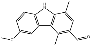 6-methoxy-1,4-dimethyl-9H-carbazole-3-carbaldehyde|6-甲氧基-1,4-二甲基-9H-咔唑-3-甲醛