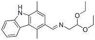 3-[N-(2,2-Diethoxyethyl)formimidoyl]-1,4-dimethyl-9H-carbazole Structure