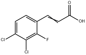 3,4-Dichloro-2-fluorocinnamic acid Struktur