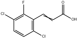 3,6-Dichloro-2-fluorocinnamic acid Structure