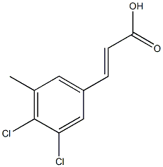 3,4-Dichloro-5-methylcinnamic acid Structure