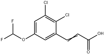 2,3-Dichloro-5-(difluoromethoxy)cinnamic acid,1807411-41-1,结构式