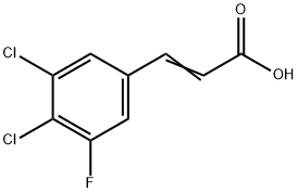 3,4-Dichloro-5-fluorocinnamic acid,1807414-01-2,结构式