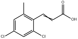 2,4-Dichloro-6-methylcinnamic acid 结构式