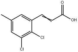 2,3-Dichloro-5-methylcinnamic acid 结构式