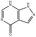 4H-吡唑并[3,4-D]嘧啶-4-酮,1,7-二氢-(9CI), 180749-06-8, 结构式
