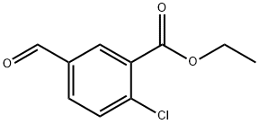 2-氯-5-甲酰基苯甲酸乙酯, 1808157-95-0, 结构式