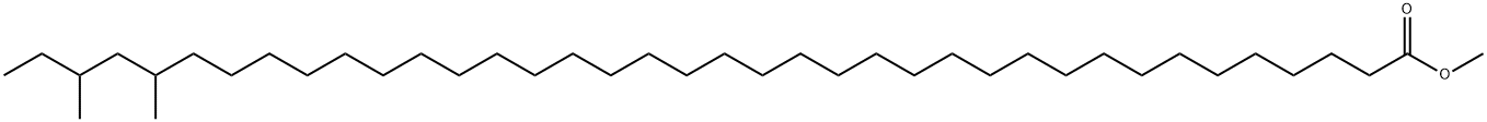 34,36-Dimethyloctatriacontanoic acid methyl ester Struktur