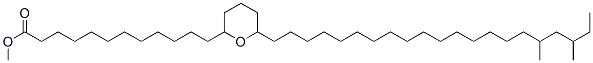 6-(17,19-Dimethylhenicosyl)tetrahydro-2H-pyran-2-dodecanoic acid methyl ester Structure