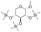 メチル2-O,3-O,4-O-トリス(トリメチルシリル)-α-L-キシロピラノシド 化学構造式