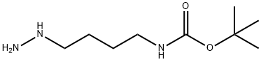 Carbamic acid, (4-hydrazinobutyl)-, 1,1-dimethylethyl ester (9CI) Structure