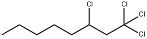 1,1,1,3-TETRACHLOROOCTANE 化学構造式