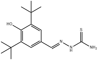 2-{(E)-[3,5-di(tert-butyl)-4-hydroxyphenyl]methylidene}-1-hydrazinecarbothioamide 结构式