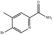 5-Bromo-4-methylpyridine-2-carboxamide 结构式