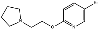 5-溴-2-(2-吡咯烷基乙氧基)吡啶,180916-06-7,结构式