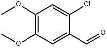 2-氯-4,5-二甲氧基苯甲醛 结构式