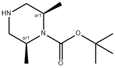 1-BOC-(2S,6R)-2,6-二甲基哌嗪,180975-66-0,结构式