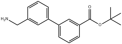 3'-(AMINOMETHYL)-BIPHENYL-3-CARBOXYLIC ACID TERT-BUTYL ESTER Structure