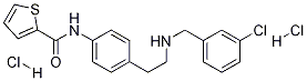 N-[4-[2-[[(3-Chlorophenyl)methyl]amino]ethyl]phenyl]-2-thiophenecarboxamidedihydrochloride Structure