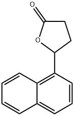 ジヒドロ-5-(1-ナフタレニル)-2-フラノン 化学構造式
