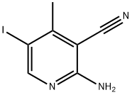 2-Amino-5-iodo-4-methylpyridine-3-carbonitrile 化学構造式