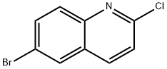 6-ブロモ-2-クロロキノリン 化学構造式