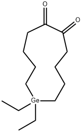 1,1-Diethylgermacycloundecane-6,7-dione Struktur