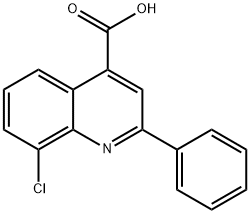 8-CHLORO-2-PHENYLQUINOLINE-4-CARBOXYLIC ACID Structure