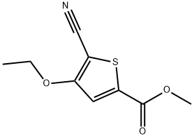 2-Thiophenecarboxylicacid,5-cyano-4-ethoxy-,methylester(9CI),181064-04-0,结构式