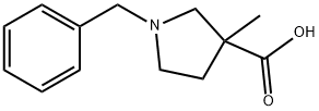 1-BENZYL-3-METHYL-PYRROLIDINE-3-CARBOXYLIC ACID 化学構造式