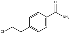 4-(2-クロロエチル)ベンズアミド 化学構造式