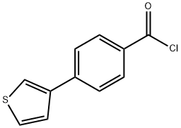 4-THIEN-3-YLBENZOYL CHLORIDE,181132-79-6,结构式
