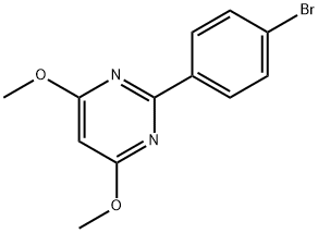 2-(4-BROMOPHENYL)-4,6-DIMETHOXYPYRIMIDINE,181133-20-0,结构式