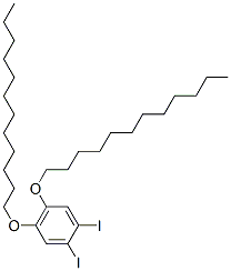 1,2-DIIODO-4,5-(DIDODECYLOXY)BENZENE 化学構造式