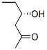2-Hexanone, 4-hydroxy-, (S)- (9CI) Struktur