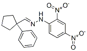 1-Phenylcyclopentanecarbaldehyde 2,4-dinitrophenyl hydrazone|