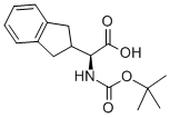 (S)-TERT-BUTOXYCARBONYLAMINO-INDAN-1-YL-ACETIC ACID Struktur