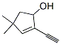 2-Cyclopenten-1-ol, 2-ethynyl-4,4-dimethyl- (9CI),181276-85-7,结构式