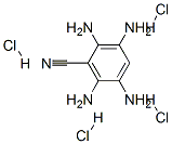 Benzonitrile, 2,3,5,6-tetraamino-, tetrahydrochloride 化学構造式