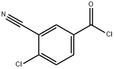 Benzoyl chloride, 4-chloro-3-cyano- (9CI) Struktur