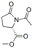 Proline,  1-acetyl-5-oxo-,  methyl  ester|