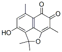 3-ヒドロキシ-2,2,5,8-テトラメチル-2H-ナフト[1,8-bc]フラン-6,7-ジオン 化学構造式