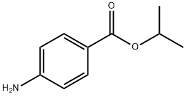 4-アミノ安息香酸イソプロピル 化学構造式