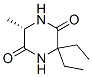 2,5-Piperazinedione,3,3-diethyl-6-methyl-,(S)-(9CI) Structure